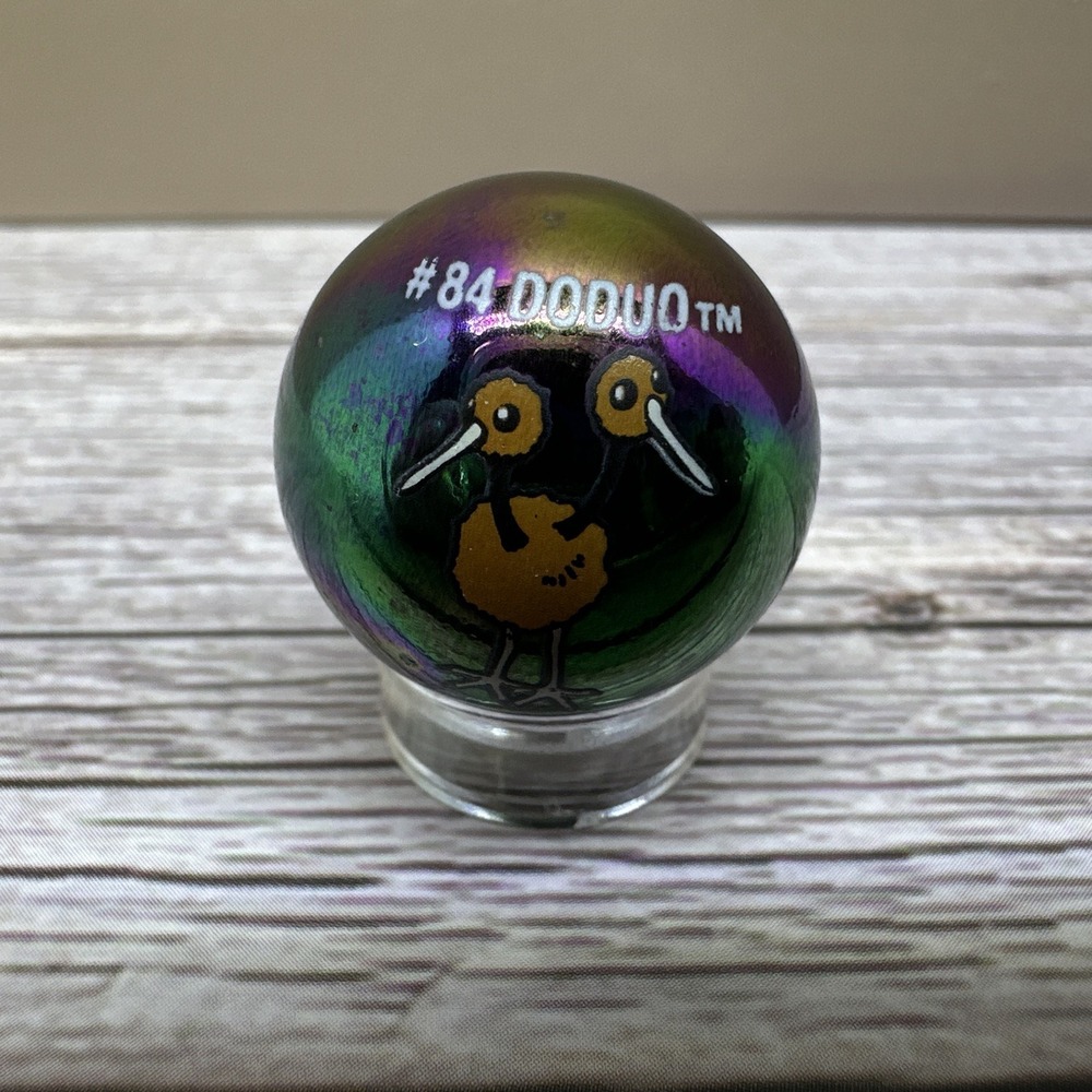 Pokemon Doduo #84 Holo Collector Marble Toy Biz 2000 Vintage Glass